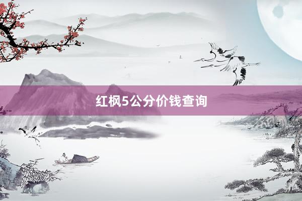 红枫5公分价钱查询